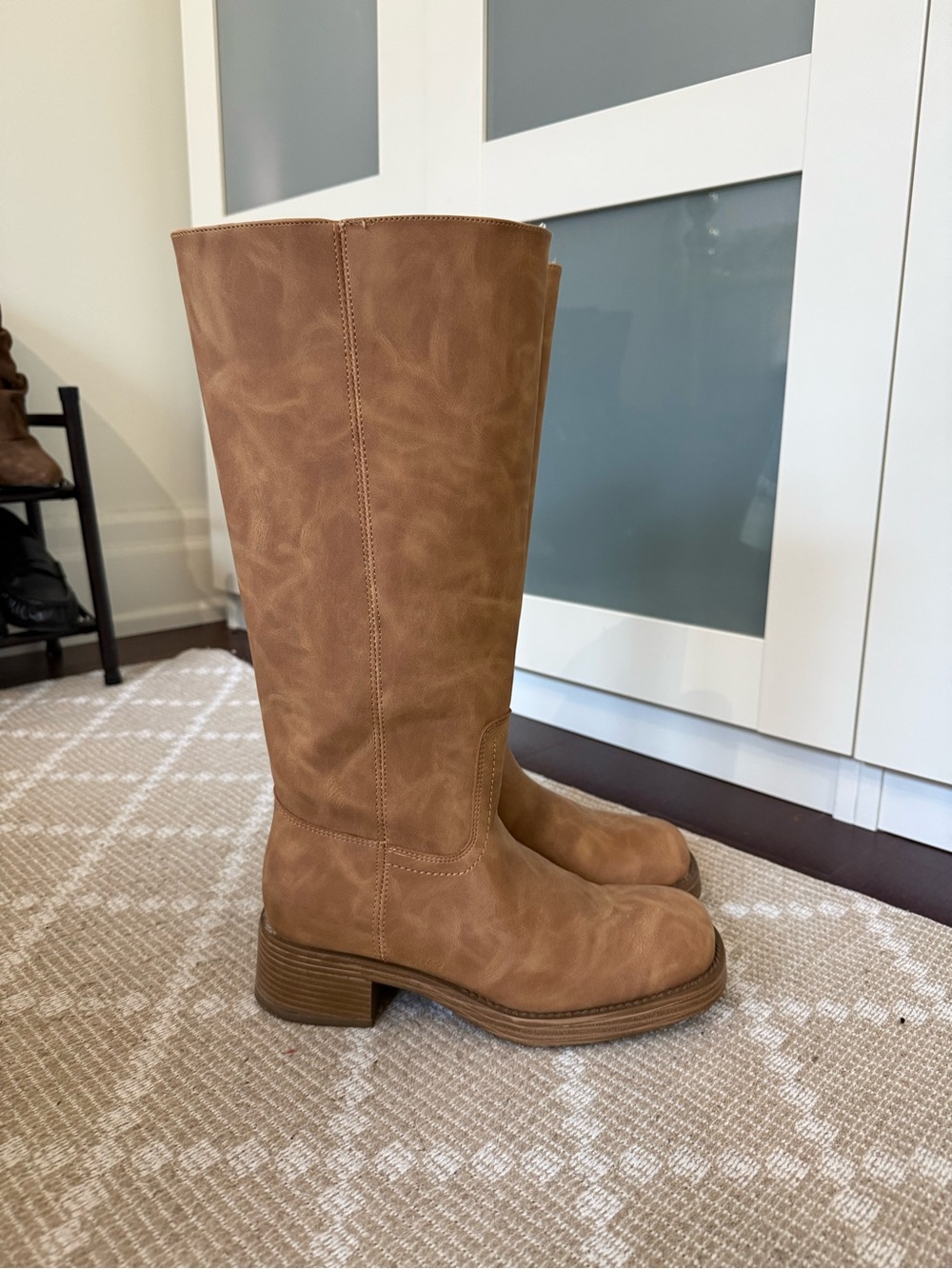 Steve Madden Tan Knee-High Heeled Boots